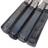 EV23529#S/4 7" Shreve Black Luster Glass Cheese Knife Set 