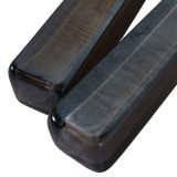 EV23530-02#S/2 11" Shreve Black Luster Glass Salad Utensil Se