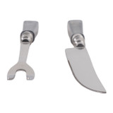 EV23530-03#S/2 13" Shreve Black Luster Glass Carving Utensil 