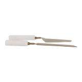EV23540-01#S/2 13" Sylvania White Quartz Cake Utensil Set 
