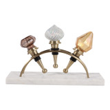 EV23545#S/3 3" Tarlton Bottle Stopper Set In Gift Box