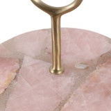 EV23549#14" Urbana Rose Quartz 2-tiered Tray
