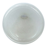 EV23565-01#9" Waite Sm Glass Bottle W/selenite Stopper, White