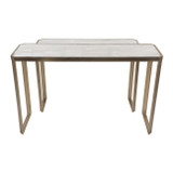 EV23569#S/2 40/48" Jules Selenite Console Table
