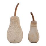 EV23596#S/2 8/10" Pear Impex  Palimanan Stone Statuary