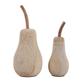 EV23596#S/2 8/10" Pear Impex  Palimanan Stone Statuary