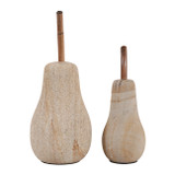 EV23596#S/2 8/10" Pear Impex  Palimanan Stone Statuary