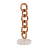 EV23602-01#22" Lirik Small Wood And Stone Statuary