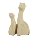 EV23607#S/2 8/12" Puuurfecto Feline Cat Terracotta Statuar