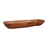 EV23610#20" Railus Wooden Long Tray Bowl