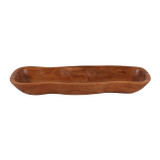 EV23610#20" Railus Wooden Long Tray Bowl