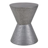 EV23624#Rotan Metal And Wood Accent Table