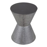 EV23624#Rotan Metal And Wood Accent Table