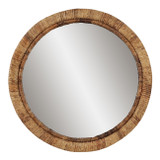 EV23629#Linear Woven Abaca Wall Mirror