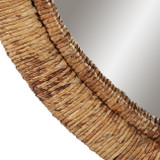 EV23629#Linear Woven Abaca Wall Mirror