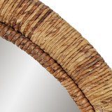 EV23629#Linear Woven Abaca Wall Mirror
