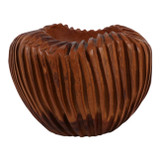 EV23632#Yalan Carved Wood Vase