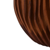 EV23632#Yalan Carved Wood Vase