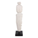 EV23638#Blanco Small Teak Tribal Statuary