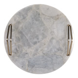EV23648-02#12" Pannar White Agate Stone Tray