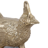 EV23659#Copper Bird And Marble Statuary