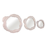 S/3 16/22/24"Tiberius Carved Dimensional Mirror Set for Home & Office Decor