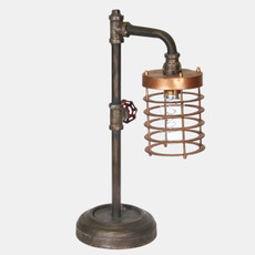 12796-02#Metal, Pipe  Bo Table Lamp