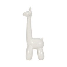 13655-03#White Giraffe Balloon Animal