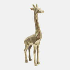 14220-01#Aluminum 15" Giraffe Decor, Gold