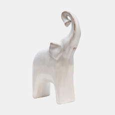 14354-06#Ceramic 6x11"  Elephant, Cream