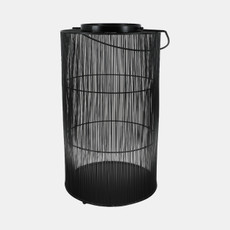 15443#Metal 26" Wire Lantern, Black