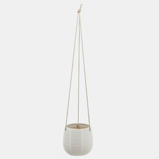 14801-08#6" Hanging Planter,white