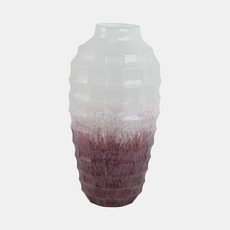 15938-01#Glass, 16"h 2-tone Vase, Blush
