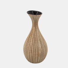 16022-01#13"h Sorori Vase, Beige