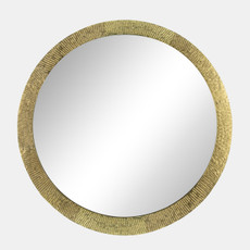 16307#Metal 29" Gold Mirror Wb