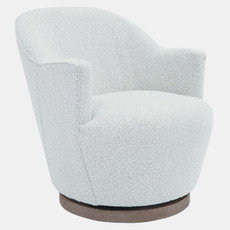 16732-02#Wood, Swivel Chair, Ivory Kd