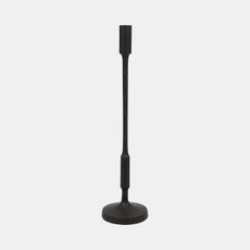 16976-01#Metal, 20"h Taper Candle Holder, Black