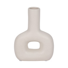17444-06#Dol, 8" Open Cut Vase, Cotton