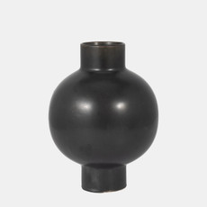 17926-01#Cer, 11"h Bubble Vase, Gray