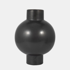 17926-02#Cer, 15"h Bubble Vase, Gray