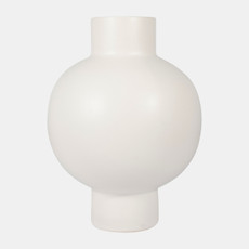 17926-06#Cer, 18"h Bubble Vase, Creme