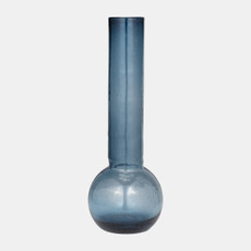 18004-03#Glass, 20" Vase Blue