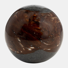 18011-03#Glass, 4" Orb Grey/brown