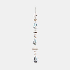 18039-02#Driftwood, 39"l Boat Hangings, Multi