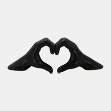 15688-04#5" Hand-heart, Black