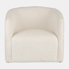 16731-04#Barrel Arm Chair, Ivory