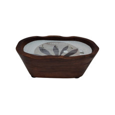 80269-01#8" 16 Oz Vanilla Oval Bowl Candle, Natural