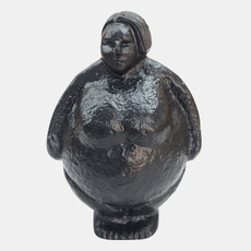 18302#Metal, 5" Full Figured Woman, Black