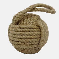 18280#Rope, 5" Nautical Orb, Natural