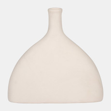 18589-02#Cer, 7" Half Dome Vase, Cotton
